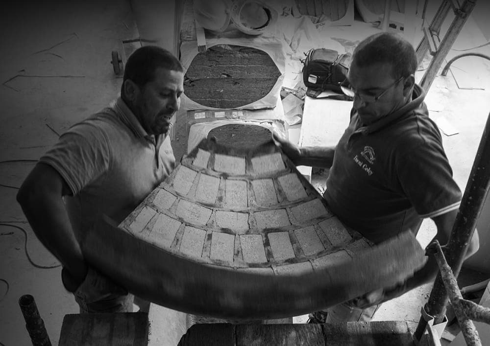 Montaggio in loco forno Ceky — fase 9