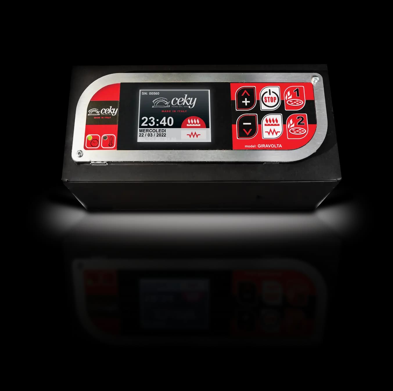 Pannello touch screen forno rotante Ceky