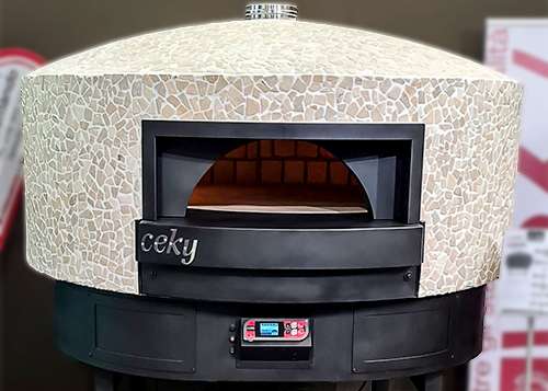forno piano rotante per pizzeria